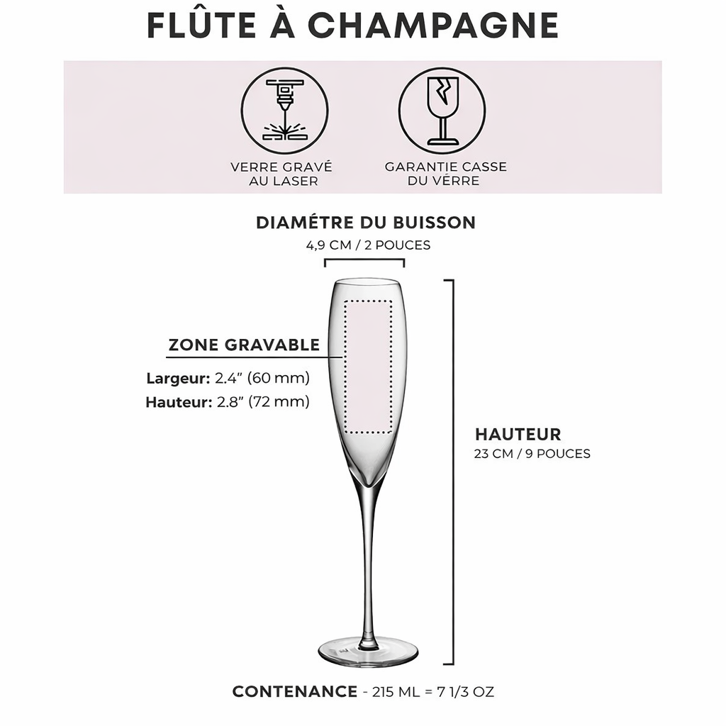 Flûte Champagne Gravée Unique