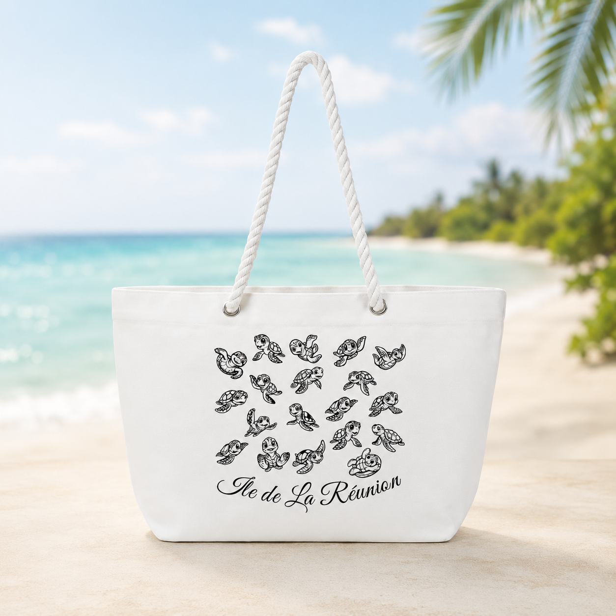 Sac de plage marque "Sac Gayar" - Île de La Réunion – Collection