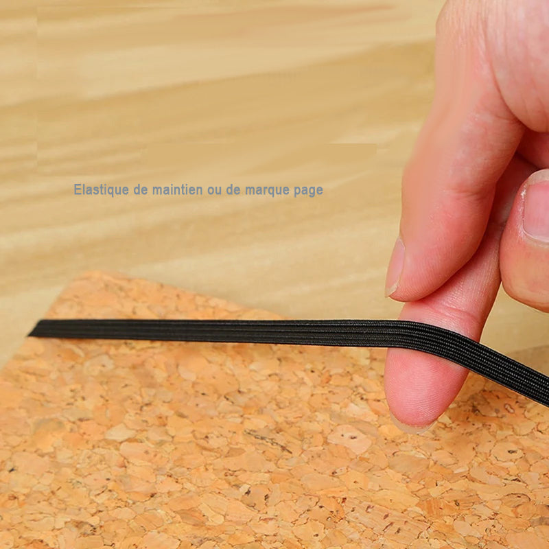 Bloc-Notes A5 liège avec calendrier 2027- Stylo - le tout Personnalisé