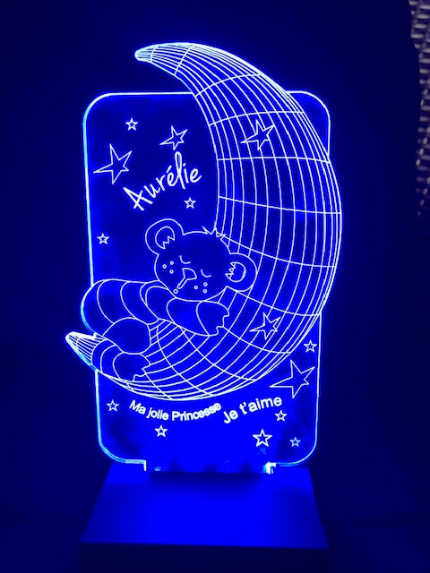 Lampe 3D illusion personnalisée