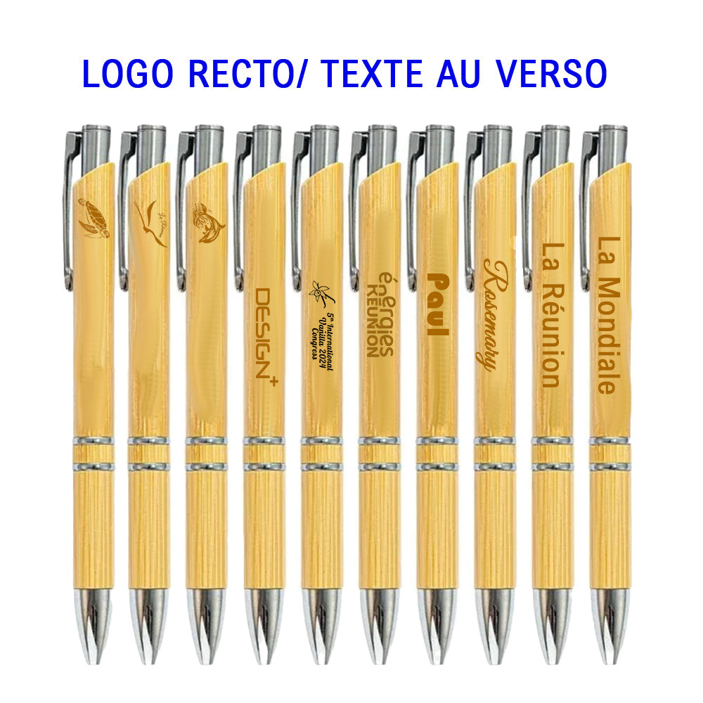 Stylos écologique en bambou personnalisé
