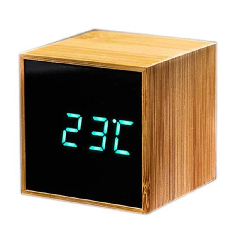 HORLOGE EN BOIS 4 FONCTION A PERSONNALISER