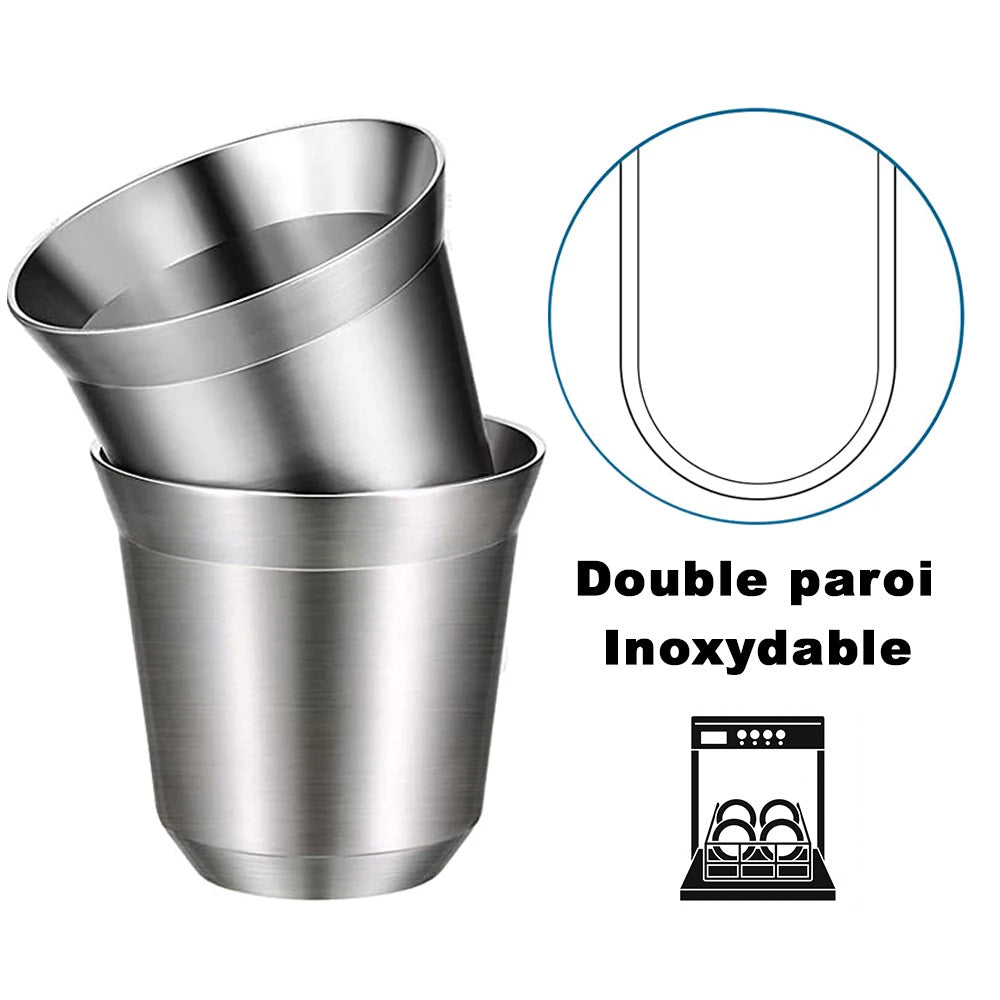 TASSE A CAFE EN ACIER INOXYDABLE PERSONNALISABLE