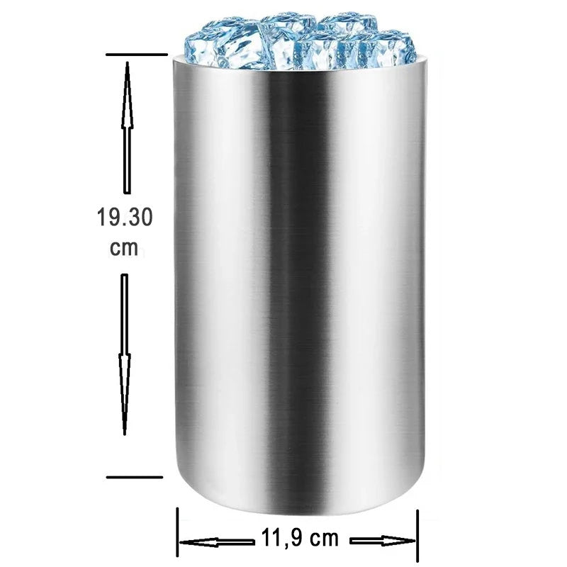 Seau à Vin Isotherme en Acier Inoxydable
