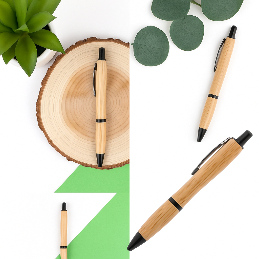 Stylo en Bambou Naturel Éco-Responsable à personnaliser