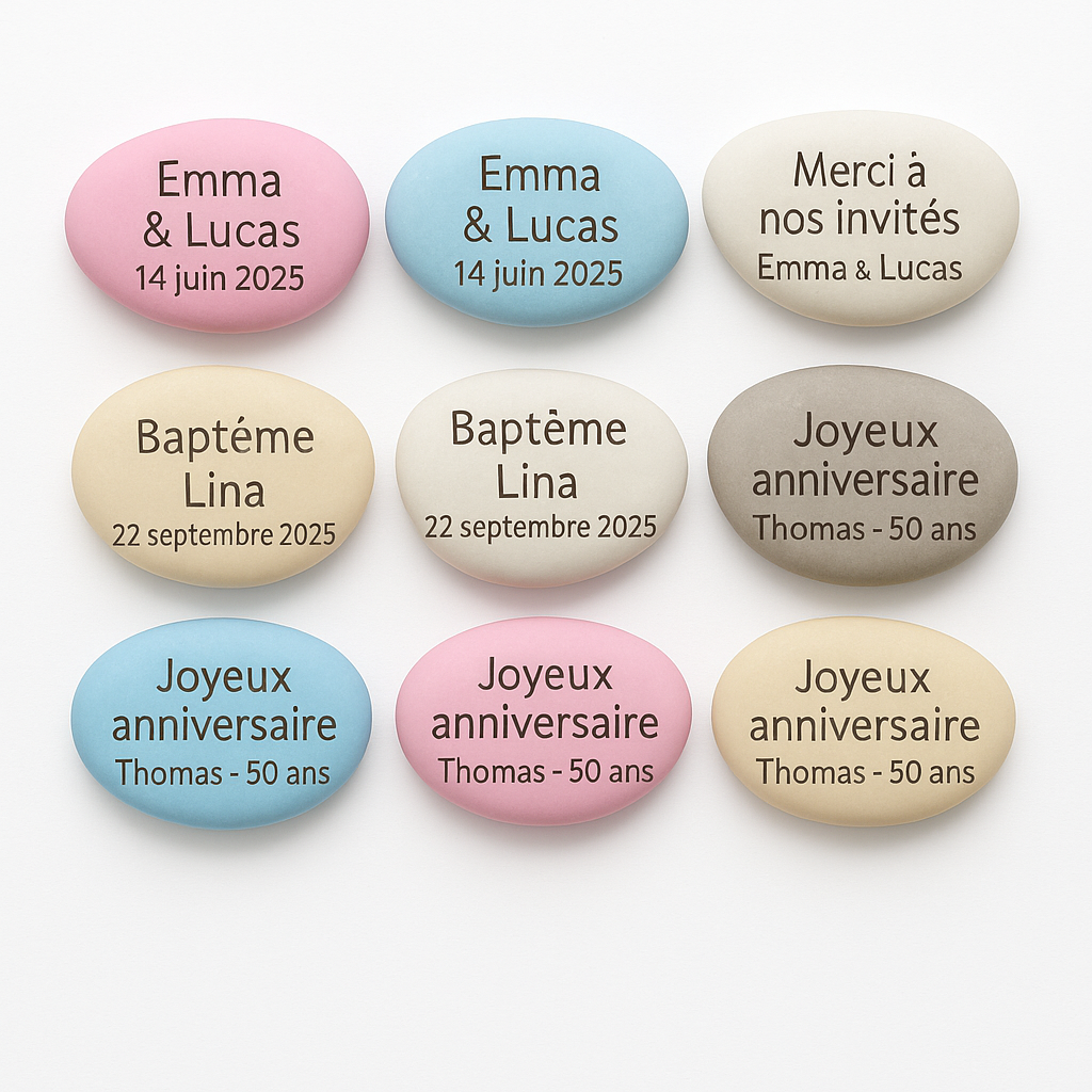 Dragées personnalisées par lot de 500g
