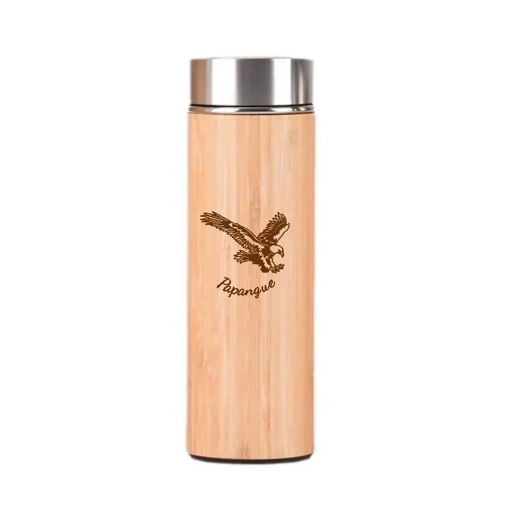 Thermos Moderne en Bambou Acier Inoxydable